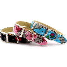 Cartoon PU Pet Collar, Dog Leash